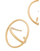 Saturn interlocking-hoop earrings