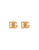 gold-tone studded earrings