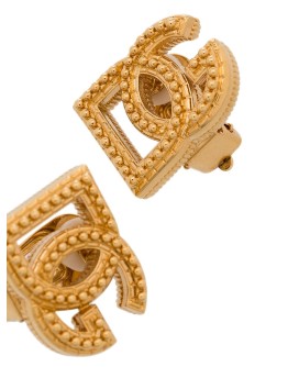 gold-tone studded earrings