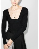 Adour scoop-neck bodysuit