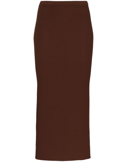 Espera ribbed-knit midi skirt