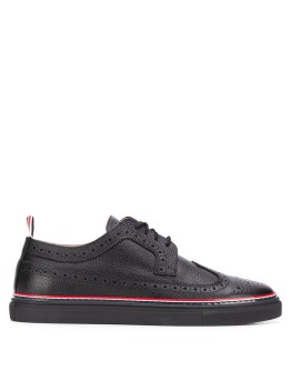 leather brogue trainers