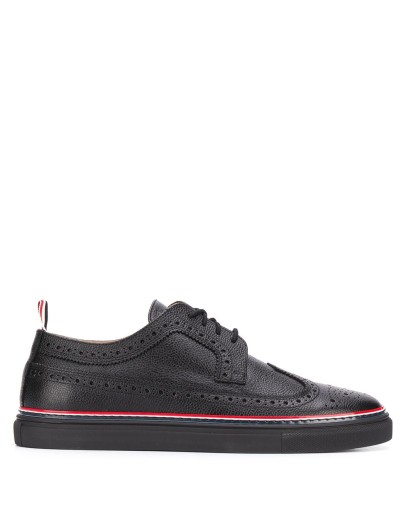 leather brogue trainers