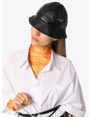 logo pattern bucket hat