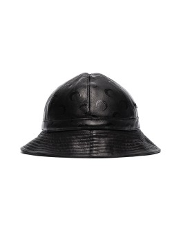 logo pattern bucket hat