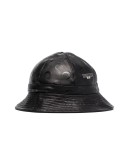 logo pattern bucket hat
