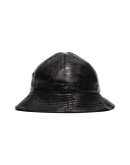 logo pattern bucket hat