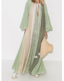 panelled lace dress