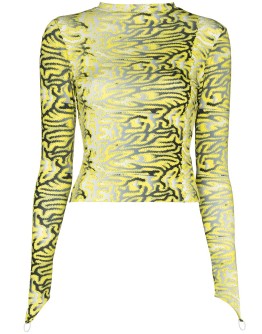 graphic-print top