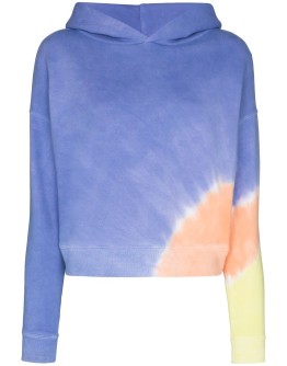Glow tie-dye print hoodie