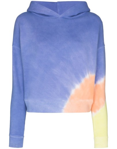 Glow tie-dye print hoodie