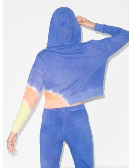 Glow tie-dye print hoodie