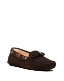 lace-up suede loafers