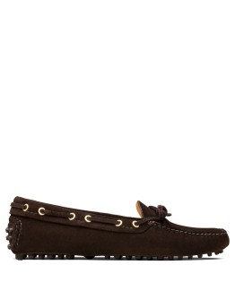 lace-up suede loafers