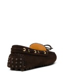 lace-up suede loafers