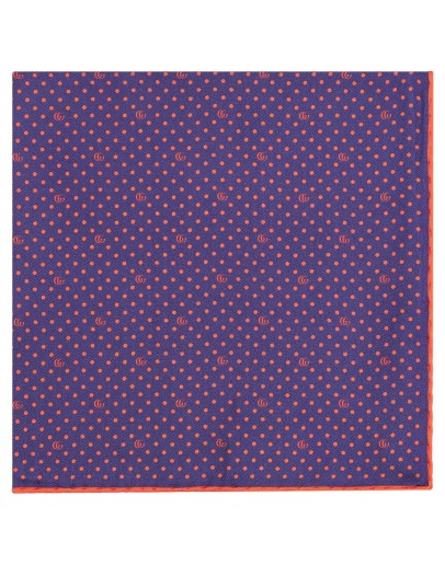 Double G polka-dot pocket square