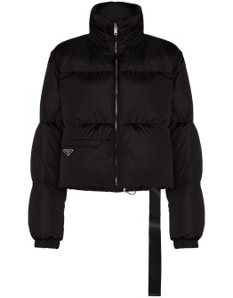 belted puffer jacket