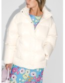 logo print puffer jacket