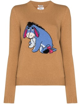 x Disney Eeyore intarsia-knit jumper