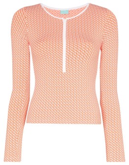 Cali zip rasher beach top