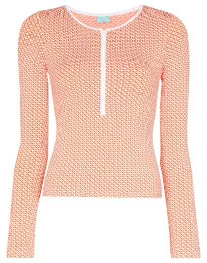 Cali zip rasher beach top