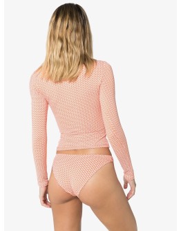 Cali zip rasher beach top
