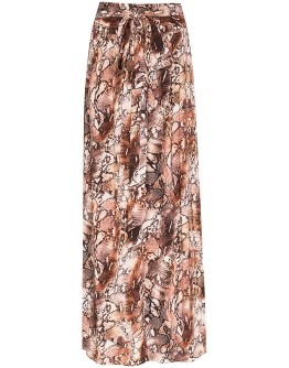 Elsa snake-print maxi skirt