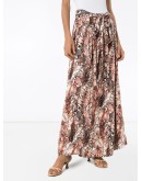 Elsa snake-print maxi skirt