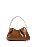 Croissant leather tote bag