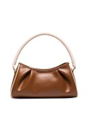 Croissant leather tote bag