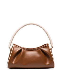 Croissant leather tote bag