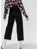Gabardine straight leg trousers