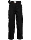 Gabardine straight leg trousers