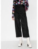 Gabardine straight leg trousers