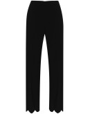 scallop-trim cady trousers