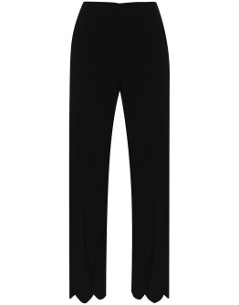 scallop-trim cady trousers
