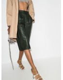 Duchesse leather culottes