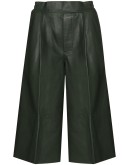 Duchesse leather culottes