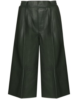 Duchesse leather culottes