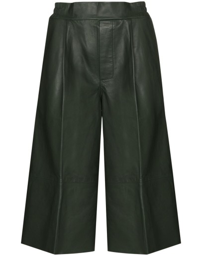 Duchesse leather culottes