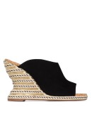 Carlita 110mm suede espadrille mules