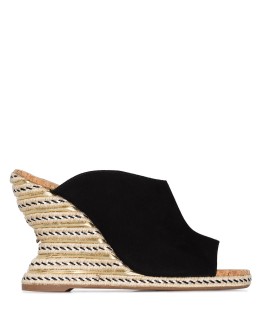 Carlita 110mm suede espadrille mules