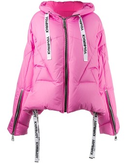 drawstring-hood puffer jacket