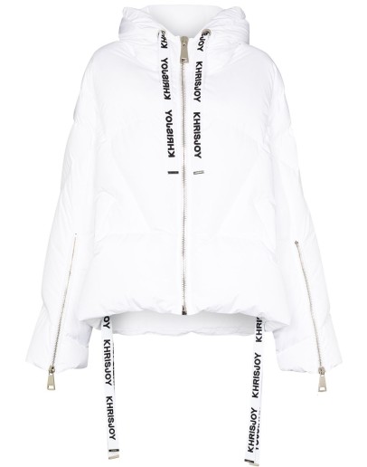 drawstring-hood puffer jacket