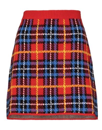 tartan-check mini skirt