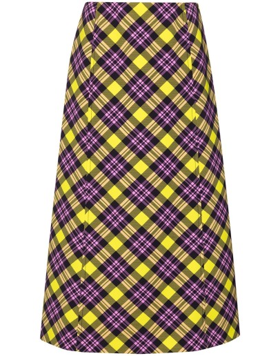 Anne checked pencil skirt