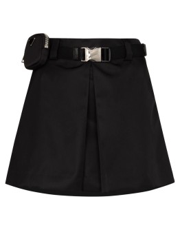 box-pleat mini skirt