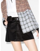 box-pleat mini skirt
