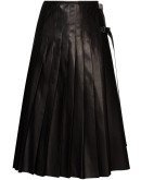 pleated midi skirt