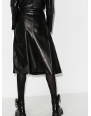 pleated midi skirt